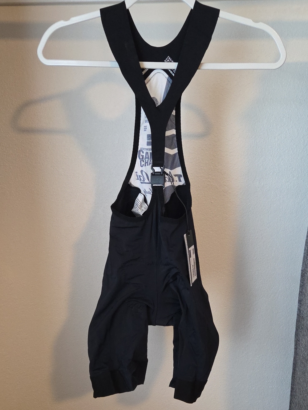 Women's Black Cycling Bib Shorts - Assos. Drop Tail, Size SM, NWT